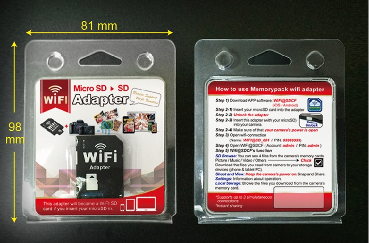 wifisdcf wifi micro sd adapter sd card memory card reader wjp memorypack